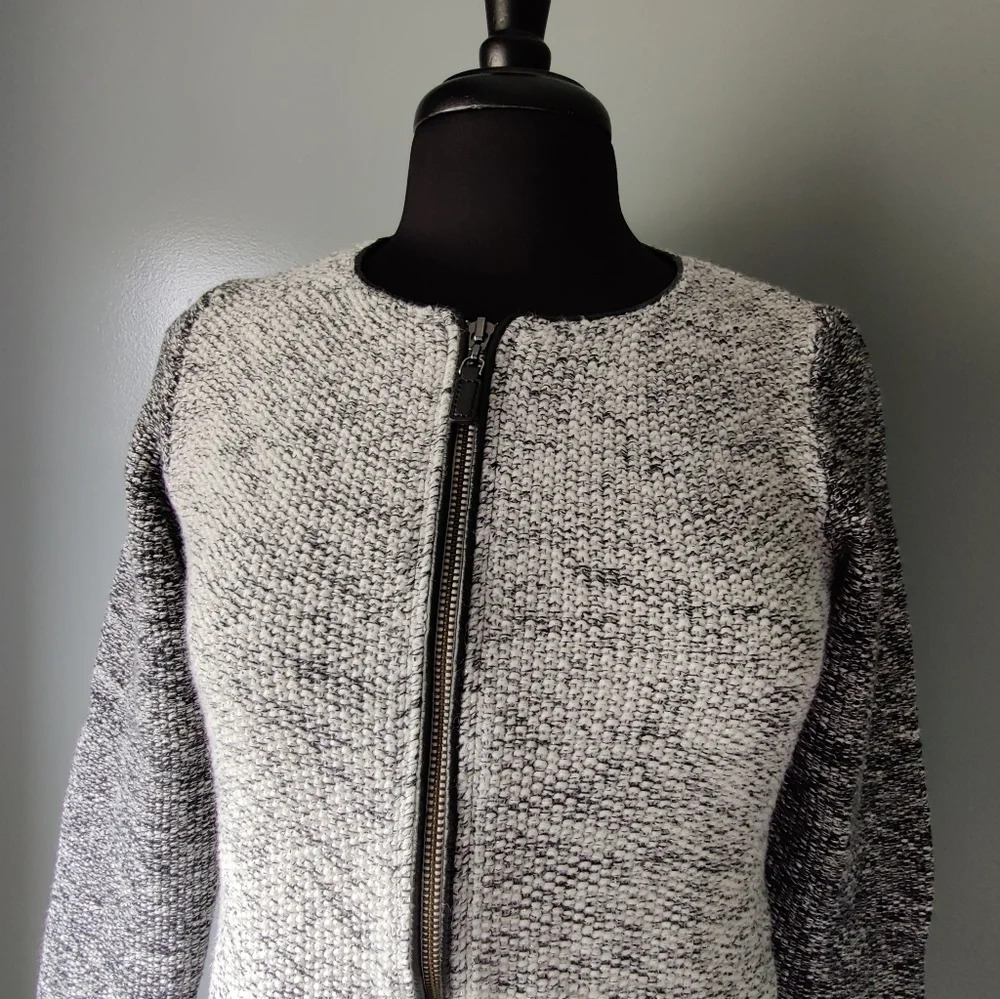 Talbots Color block Zip Up Cardigan - image 2